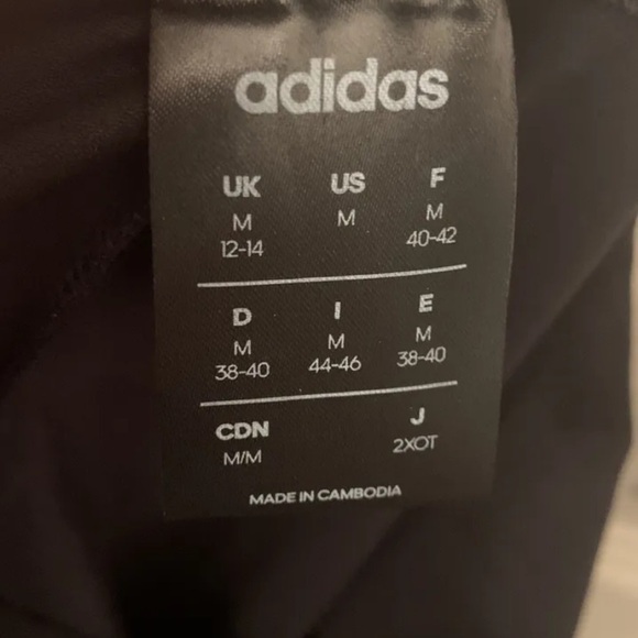 Womens Adidas Basic Leggings, Black, Medium - Picture 3 of 3